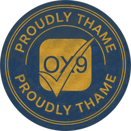 The navy Proudly Thame mark